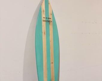 Wooden Custom Decorative Surfboard Wall Art for Business stand cafe bar menu