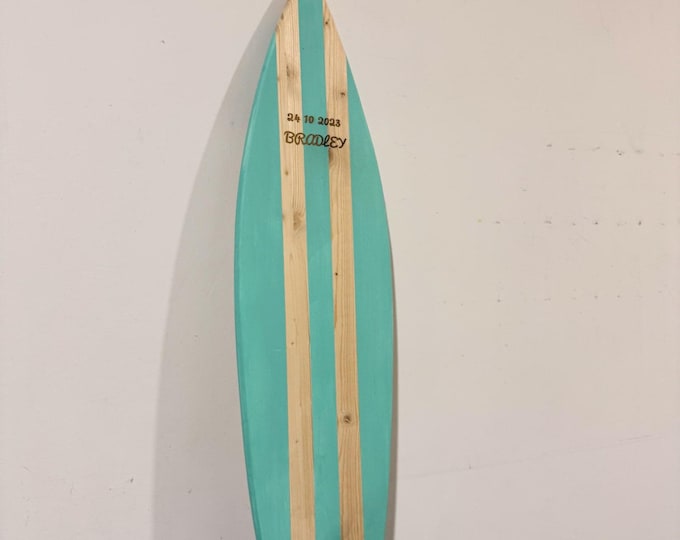 Wooden Custom Decorative Surfboard for Business stand cafe bar menu