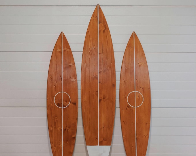 Wooden Vintage Decorative Surfboard for Wall Art Surfbrett deko Wedding Guest Book