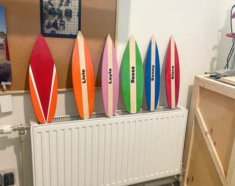 Wooden Mini Surfboard Planche De Surf Decor - Etsy