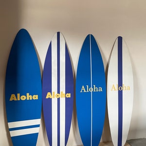 Wooden Surfboard Decor 160 cms Custom Vintage Wall Art