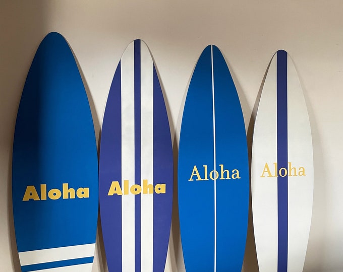 Wooden Surfboard Decor 160 cms Custom Vintage Wall Art