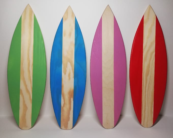 Wooden Mini Surfboard Planche de surf Decor