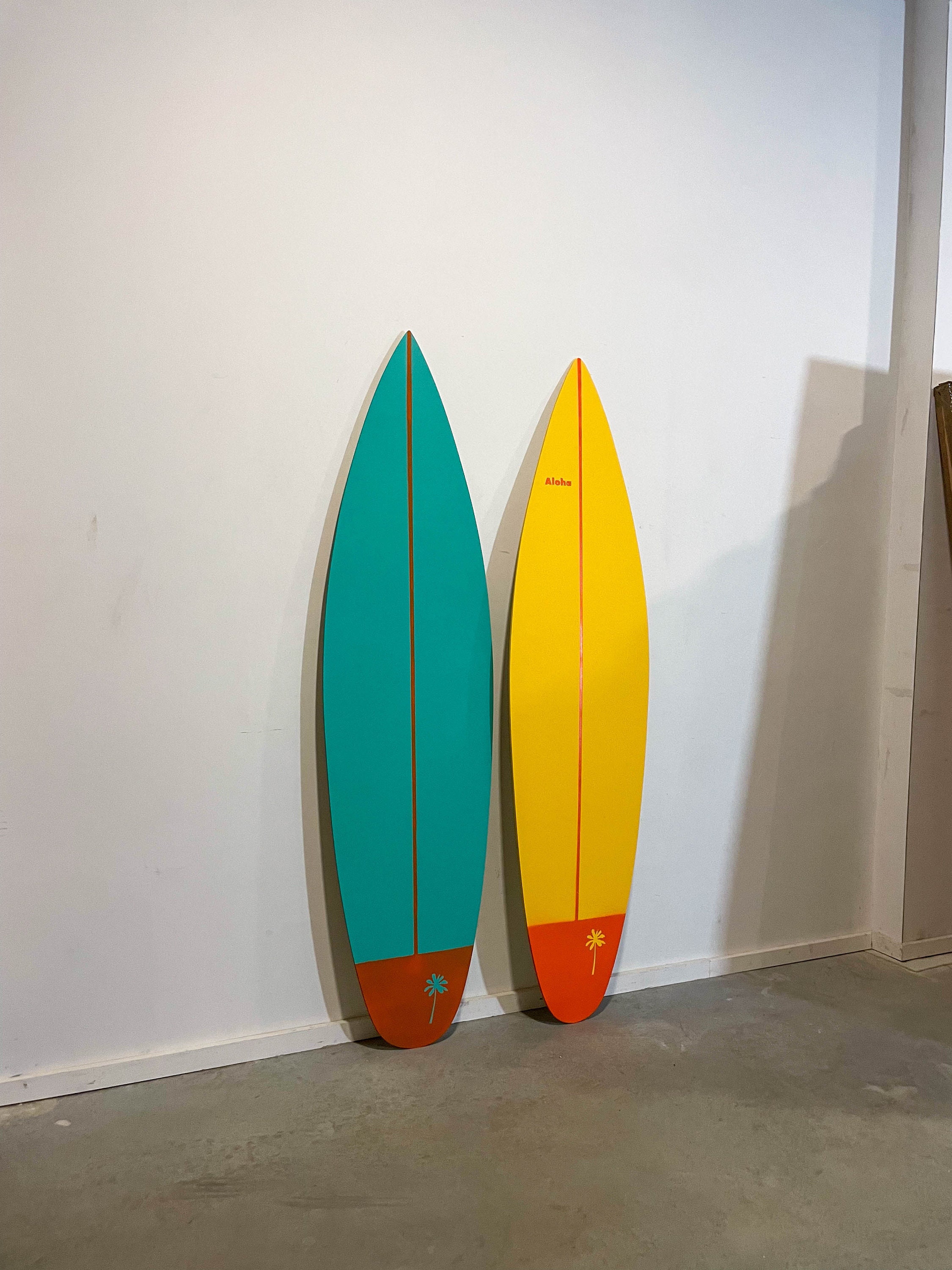 Wooden Surfboard Decor 180 cm Vintage Wall Art