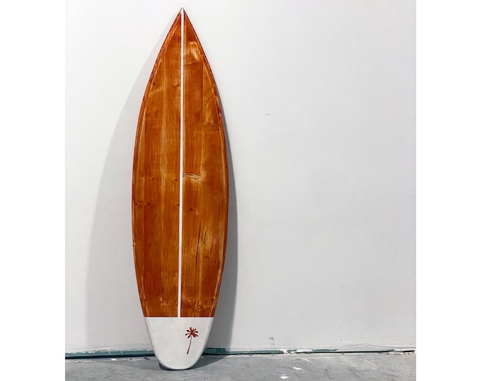 Wooden Vintage Surfboard Decor 180 cm