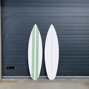 Wooden White Surfboard Home Decor Wall art
