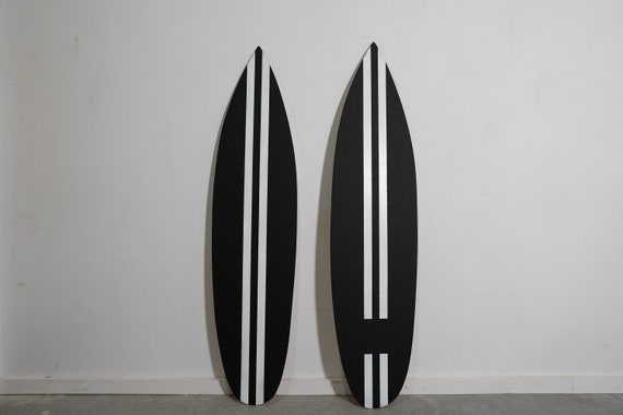 Wooden Black Surfboard Decor 1 Meter Wall Art 