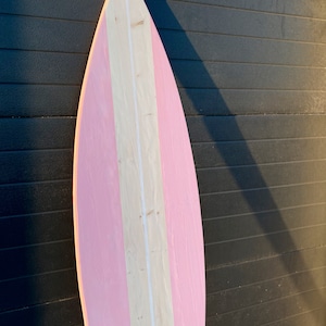 Wooden Pink Surfboard Decor Wall Art 180 Cm 70in - Etsy