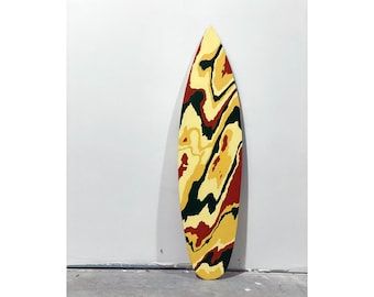 Wooden Decorative Surfboard Wall Art Safari