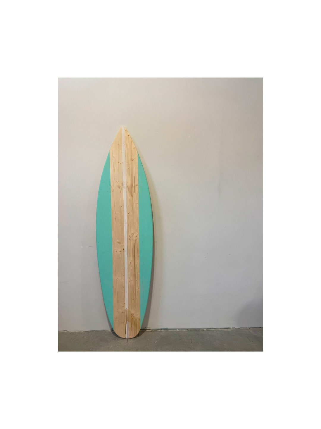 Wooden Surfboard Vintage Decor 180 Cm 70in Pine Etsy