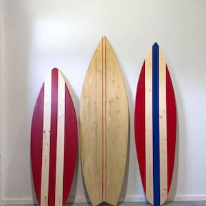 Wooden Vintage Surfboard Decor 180 cm 5,9 ft