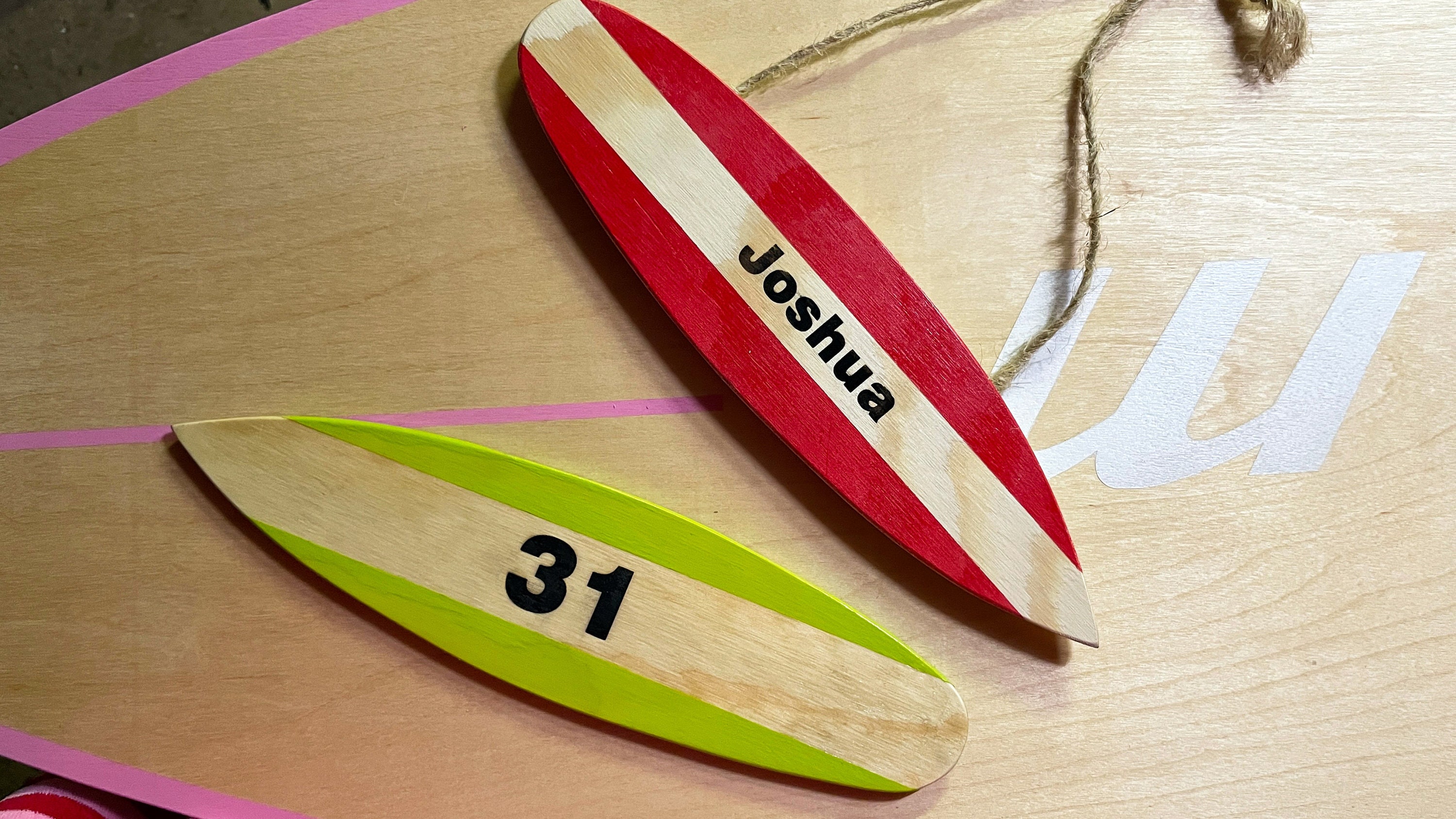 Wooden Mini Surfboard Wall Hanging Decor - Etsy Wooden Mini Surfboard Wall Hanging Decor - Etsy