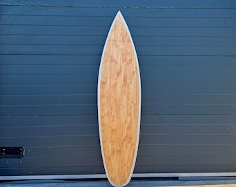 Wooden Vintage Surfboard Decor 180 cm