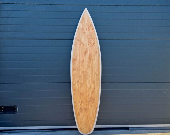 Wooden Vintage Surfboard Decor 180 cm