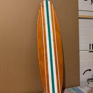 Wooden Vintage Surfboard Decor 1 meter surfbrett deko wall art
