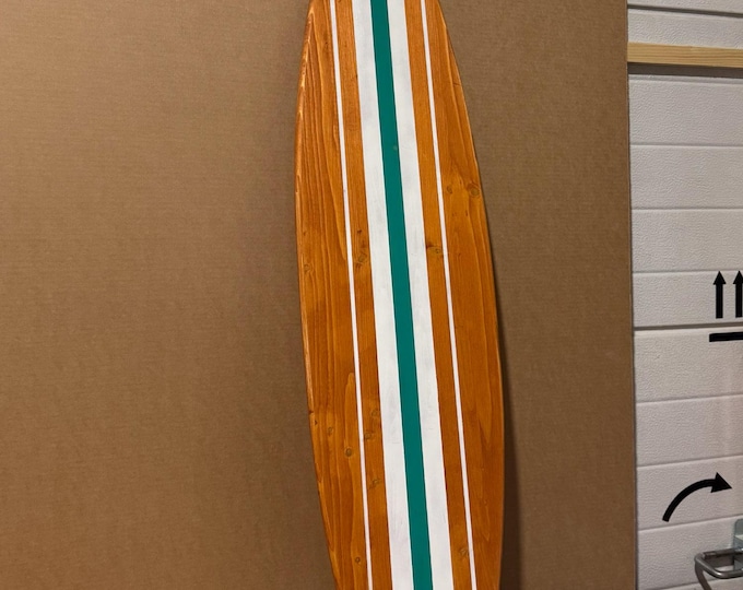 Wooden Vintage Surfboard Decor 1 meter surfbrett deko wall art