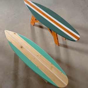 surfbrett planche de surf coffee table vintage art