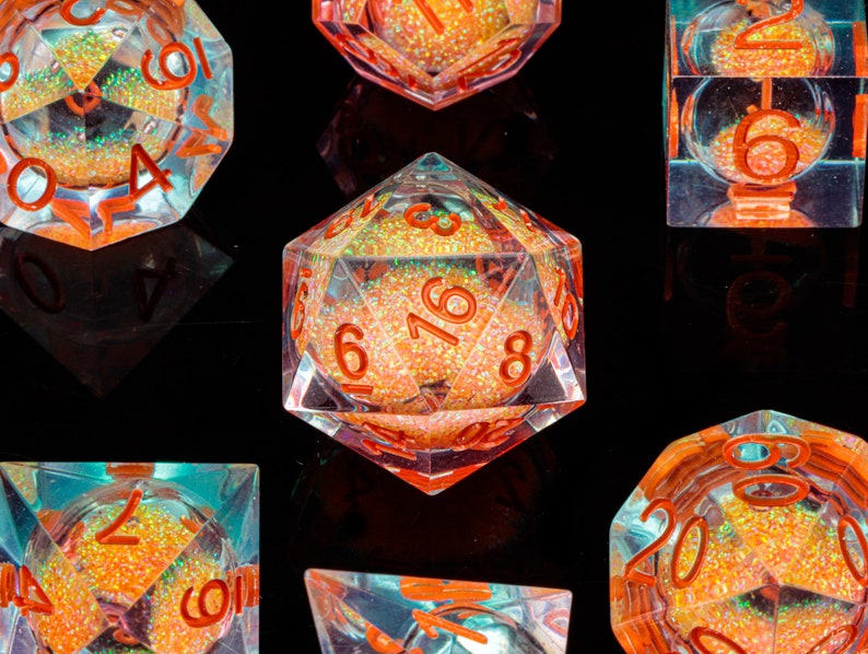 Liquid Core Resin Dice Dnd Dice Dungeons and Dragons RPG Etsy