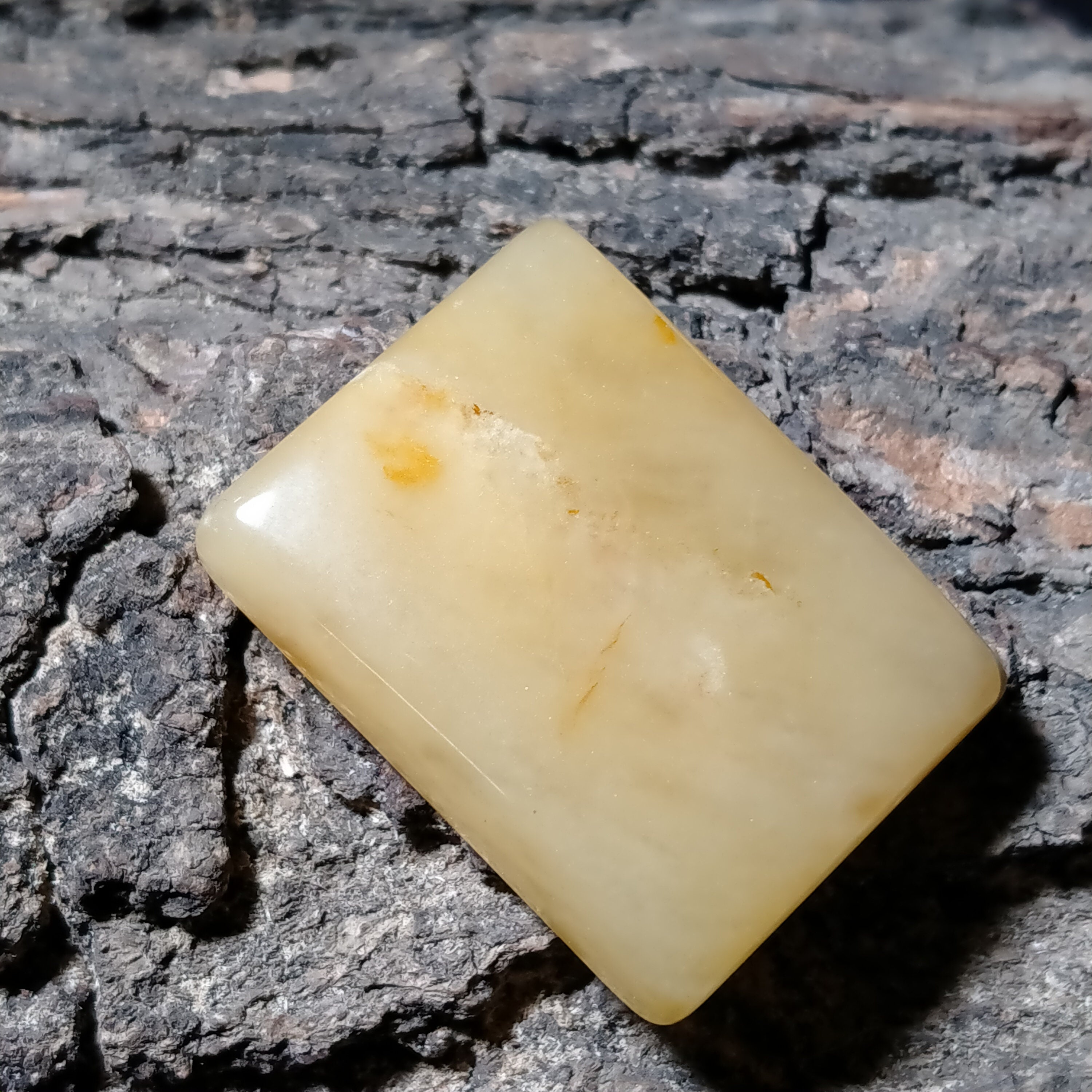NATURAL YELLOW JADE Gemstone Cabochon Pendant Size 60 Ct Etsy