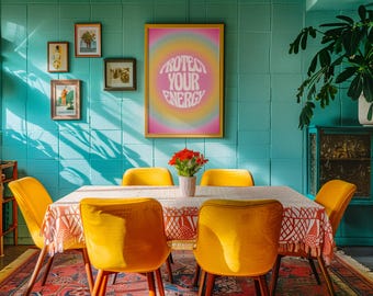 Protect Your Energy – Gradient Digital Wall Art Print (Instant Download)