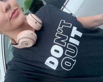 Do It, Don't Quit Under Armour Athletic T-Shirt: Motivational Workout Tee