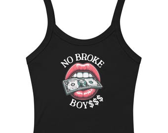 No Broke Boys Crop Top: Dom Dolla Rave Outfit, Edgy Streetwear