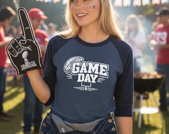 Super Bowl Raglan Shirt | Football Game Day Tee