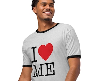 I Love Me Ringer T-Shirt | Retro Self-Love Graphic Tee