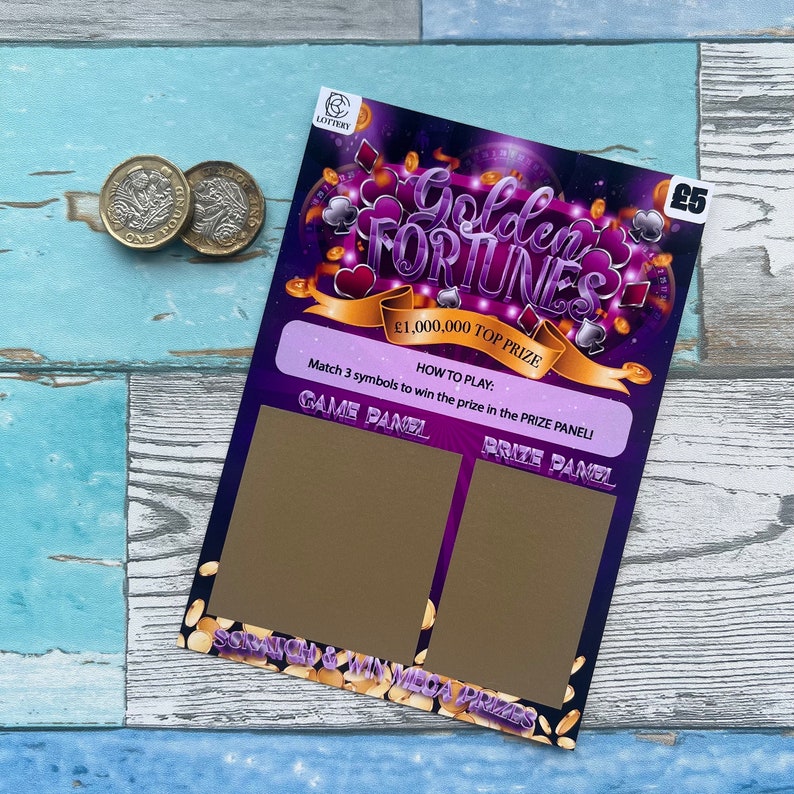 Money Scratchcard, Scratch to Reveal, Surprise Cash Reveal for Birthday ...