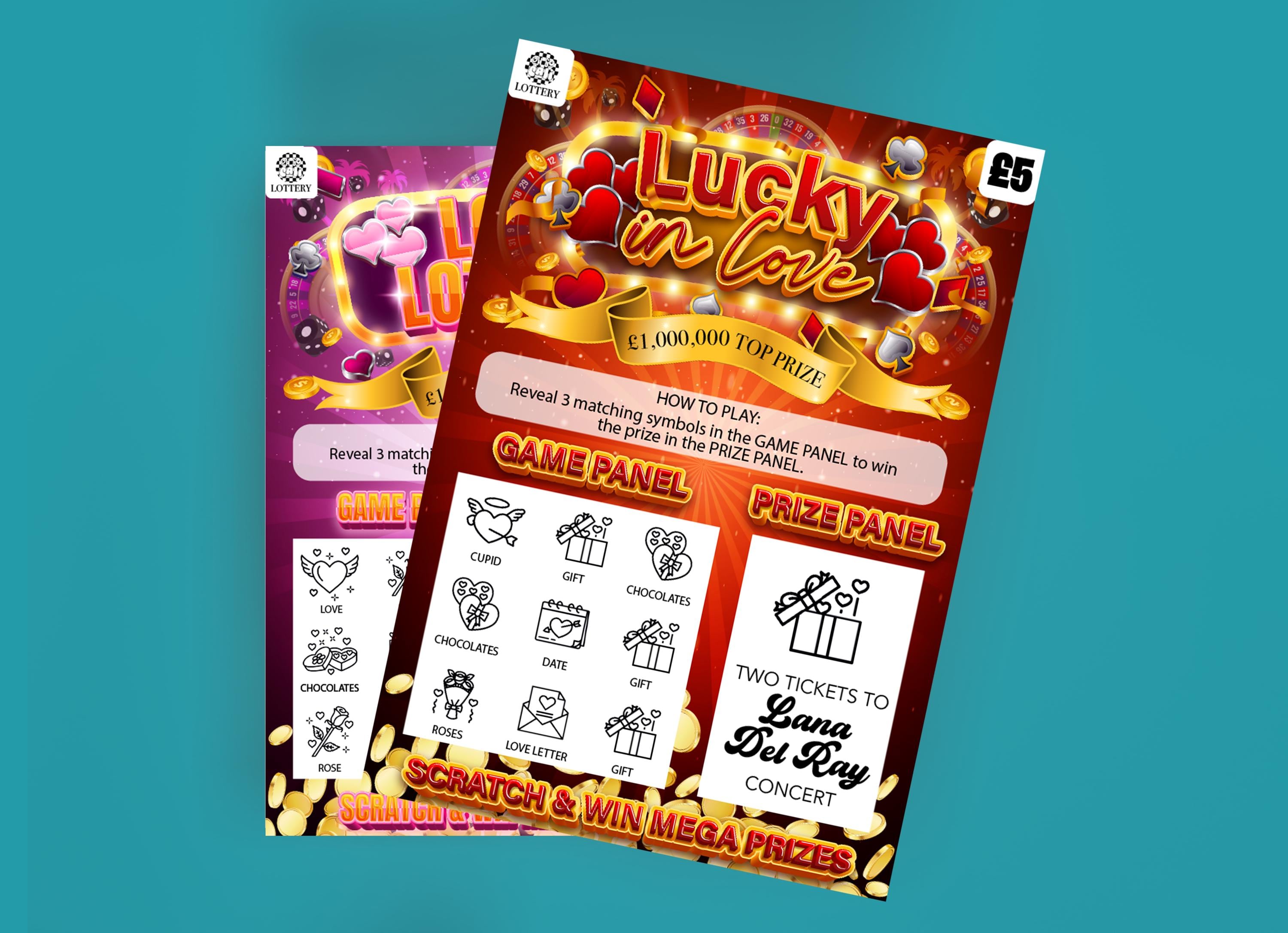 Custom Love Lottery Scratch Card: Surprise Gift Reveal