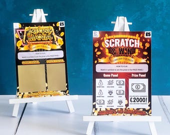 Money Scratchcard, Scratch to Reveal, Surprise Cash Reveal for Birthday, Scratch to Win, Currency Lottery Ticket
