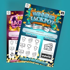 Carte à gratter, concert Grattez pour révéler, Billets surprise à révéler pour un anniversaire, Spectacle Grattez pour gagner, Billet de loterie pour une représentation théâtrale