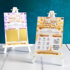 Carte à gratter d'anniversaire, cadeau à gratter pour révéler, cadeau de voyage surprise personnalisé, cadeau de billet de concert