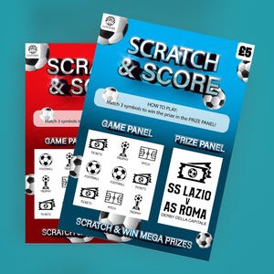 Carte à gratter personnalisée pour le football, grattez pour découvrir les billets de match, visite surprise du stade à dévoiler pour un anniversaire, grattez pour gagner un billet de loterie