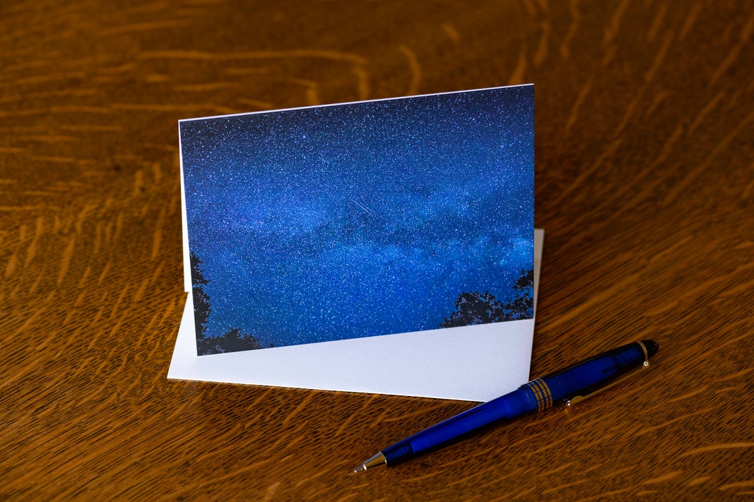 10 Blank Photo Note Cards milky Way Etsy