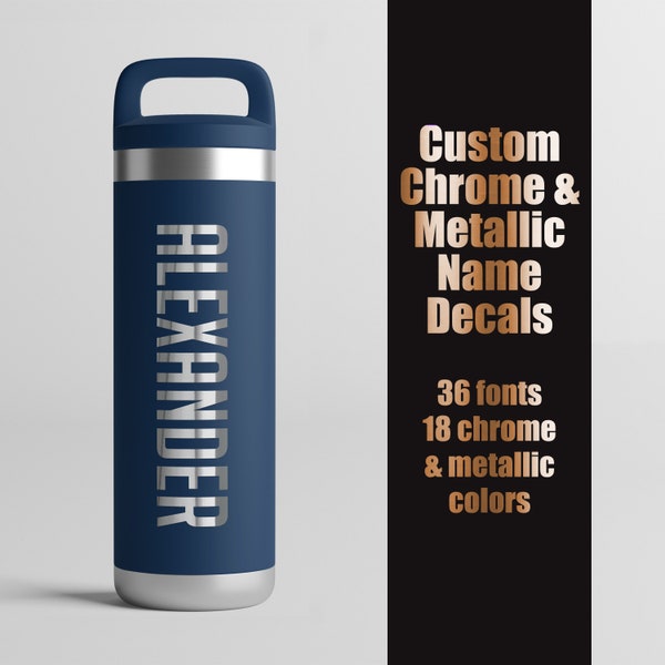 Custom Vinyl Decals for Water Bottle Etsy