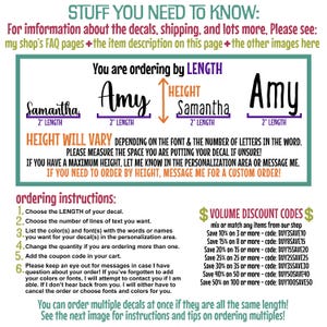 Holographic Name, Custom Vinyl Decal - For Tumbler, Laptop, Water Bottle | Glitter, Opal, Metallic image 2