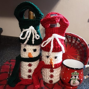 Snowman Bottle Cozy