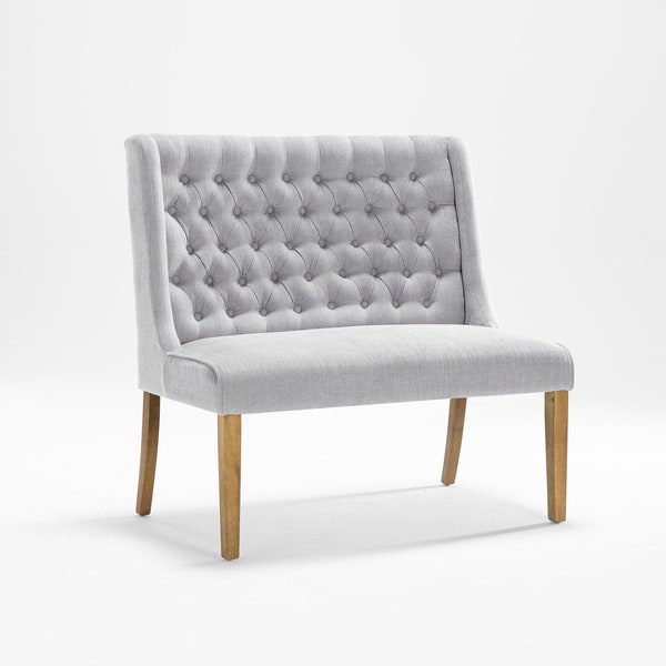 Upholstered Dining Bench With Back - Etsy UK