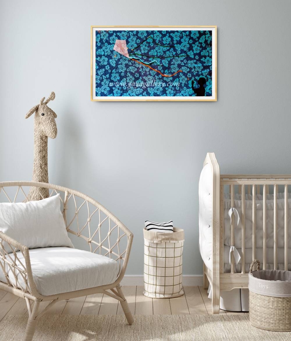 Original Baby Boy's Room Wall Art Children Room Painting Etsy