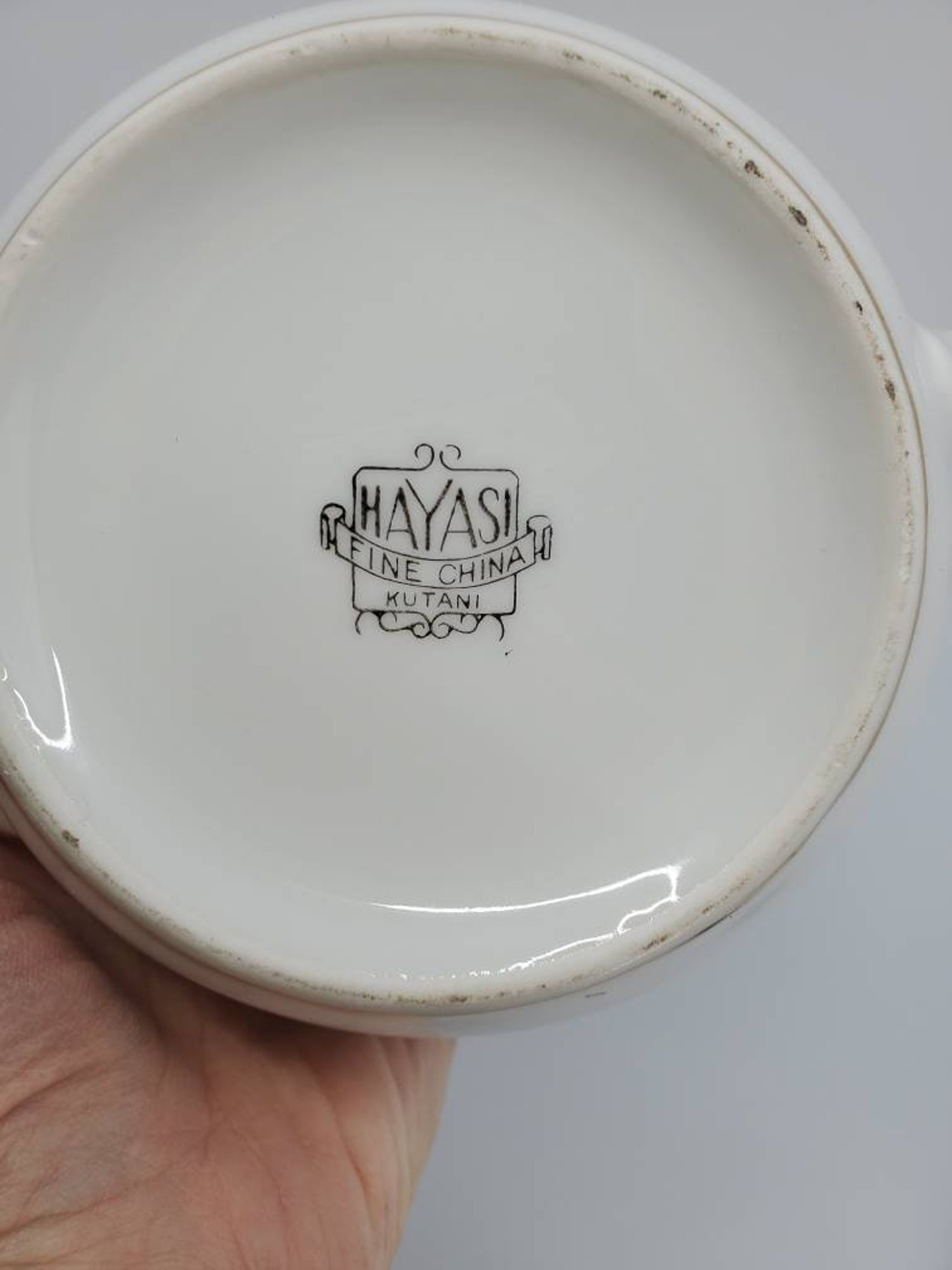 Rare Hayashi Kutani Japanese Bone China Tea Set With 4 Etsy