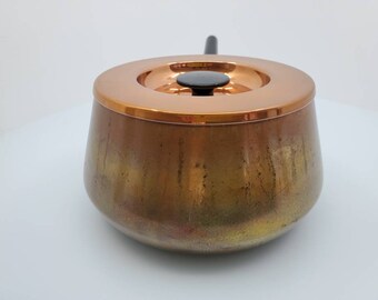 Sigg of Switzerland 銅製フォンデュ鍋 蓋付き - 銅製鍋装飾 - 銅張り