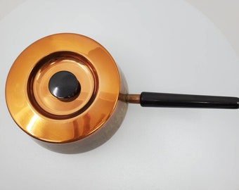 Sigg of Switzerland 銅製フォンデュ鍋 蓋付き - 銅製鍋装飾 - 銅張り