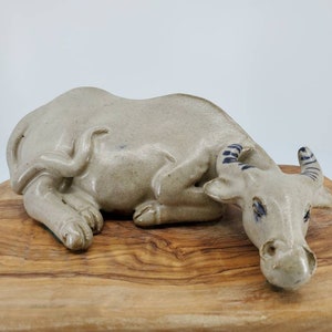 Water Buffalo Ceramic Sculpture