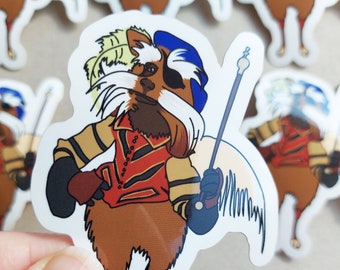 Labyrinth Sir Didymus Vinyl Sticker, Cute Laptop Stickers, Vinyl Decal, Vinyl Stickers, Car Stickers, Laptop Sticker, Labyrinth Film Fan Art