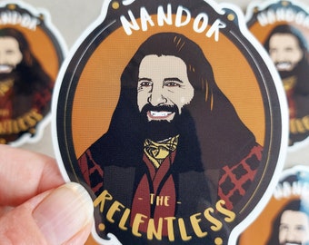 Nandor Vinyl Sticker, Funny Laptop Stickers, Vinyl Decal, Vinyl Stickers, Car Stickers, Laptop Sticker, What We Do In The Shadows Fan Art