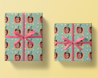 Joe Keery Wrapping Paper & Tag, Djo Fan Art, Thick, Quality Birthday Gift Wrapping UK, Eco Friendly, Recyclable