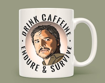Pedro Pascal Mug, Funny Coffee Cup, Ceramic Tea Mug