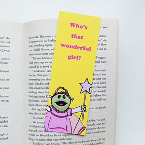 Who's That Wonderful Girl? Bookmark, Birthday Gift, Nanalan Card, Book Lover, Book Presents, Nanalan Book Gift, High Quality Reading Gifts