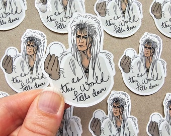 Labyrinth Jareth Vinyl Sticker, Laptop Stickers, Vinyl Decal, Vinyl Stickers, Car Stickers, Laptop Sticker, Labyrinth Film Fan Art, Bowie